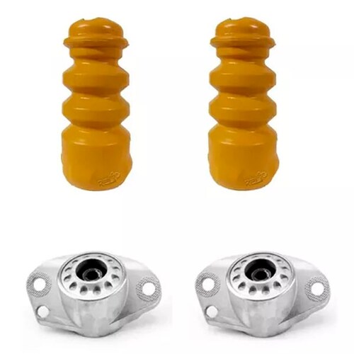 Kit Bases Y Gomas Rebote Amortiguadores Traseros Vw Polo