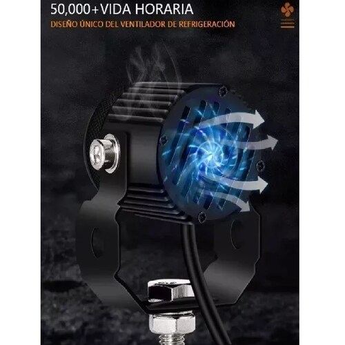 Par Luces Led Auxiliares Faros De Lupa Para Auto Moto 60w