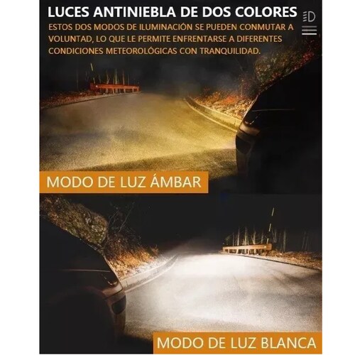 Par Luces Led Auxiliares Faros De Lupa Para Auto Moto 60w
