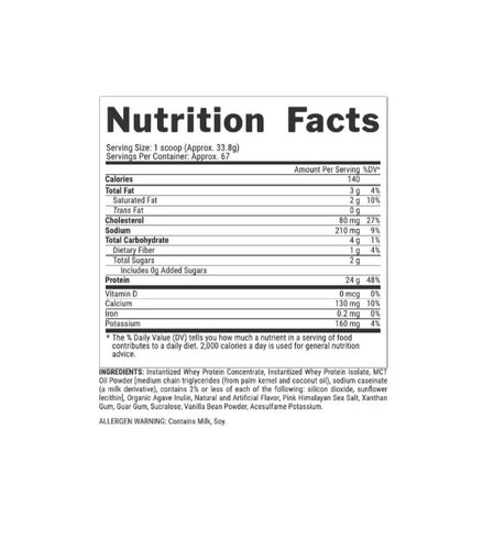 Proteina Whey Protein Premium 5lbs 67 serv Nutrex 