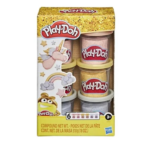 Plastilina Divertidos Brillos MEtalicos Play Doh E9433 Hasbro