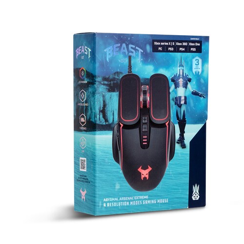 Mouse Gamer Con Luz Beast Abysmal Extreme Stf 