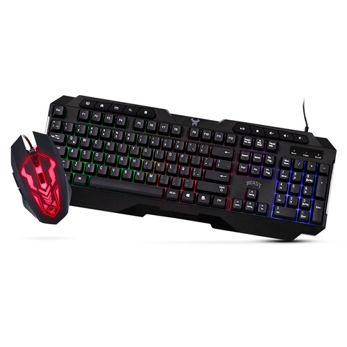 Kit Teclado y Mouse Gamer  Para Computadora Beast Abysmal Stf 