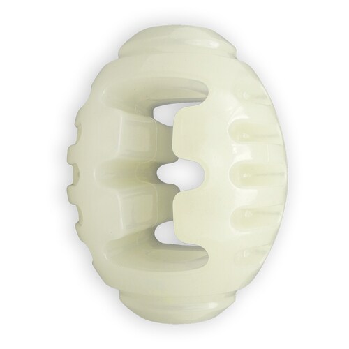 Fancy Pets Juguete Balón de Rugby Glow para Perro que Brilla en la Oscuridad Tamaño Chico