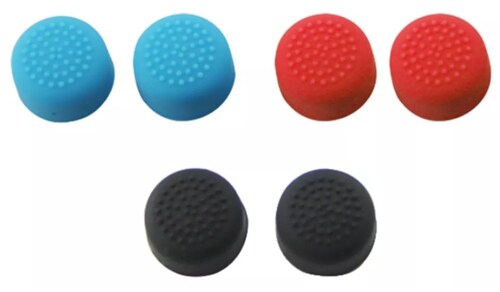 Grips Gomitas Texturizadas 6 Piezas Compatible Nintendo Switch