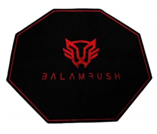 Tapete Gamer Balam Rush ULTIMATE, 12 x 12cm, Grosor 5mm, Negro/Rojo. 