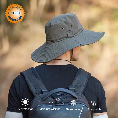 Sombrero De Sol Para Hombre Exterior , Upf 50+ De Cúpula Calor Campo.