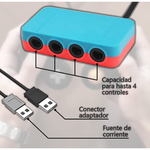 Adaptador Controles Gamecube compatible Switch Wii U PC – DA