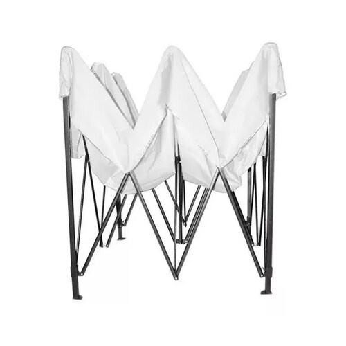 Toldo Blanco Reforzado Tipo Carpa Plegable 3x3m Impermeable