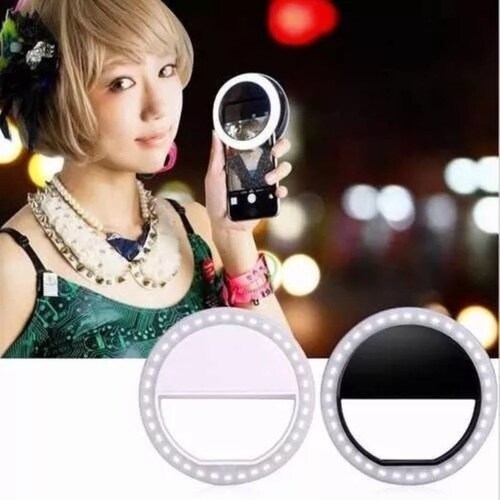 Aro Luz Led Iluminacion Flash  para Camara Blanco