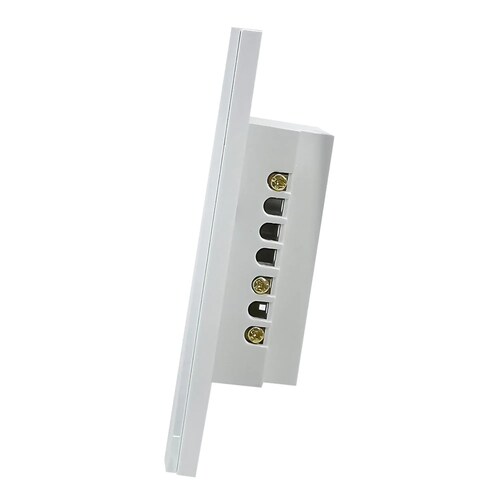 Interruptor Apagador Inteligente Wifi en Elegante Cristal Templado con 1 Boton de Contacto Touch es Compatible con Asistentes Alexa y Google / Master / IOT-WLSWITCH1