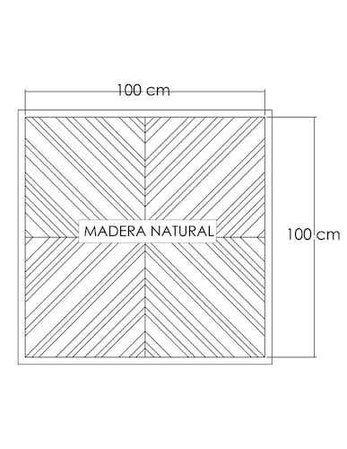 Cuadro decorativo de Madera Natural de Tzalam.