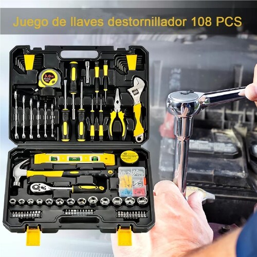 Juego De Herramientas Mecánicas Desarmadores 108pcs