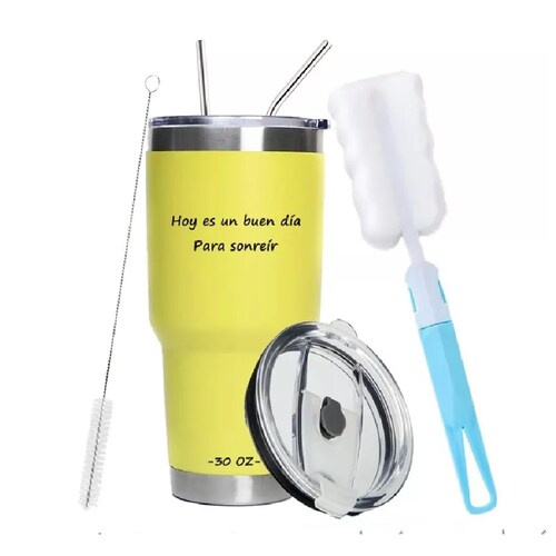 Termo Térmico Tipo Yeti Inoxidable Taza Amarillo