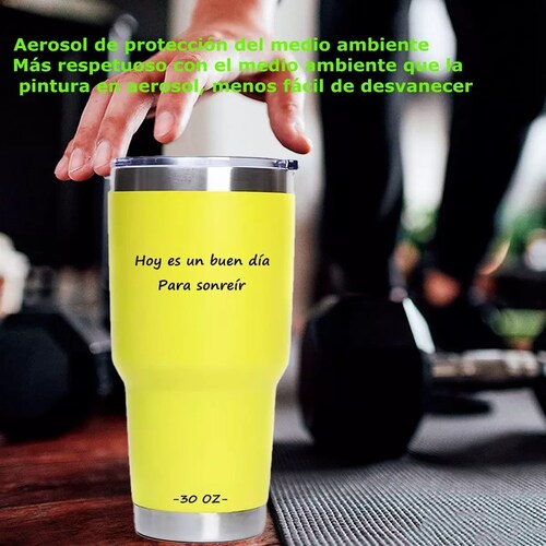 Termo Térmico Tipo Yeti Inoxidable Taza Amarillo