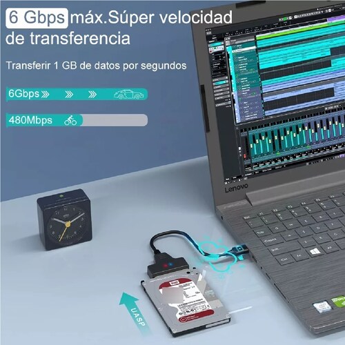 Cable Adaptador Usb 3.0 A Sata 2.5 Para Discos Duros