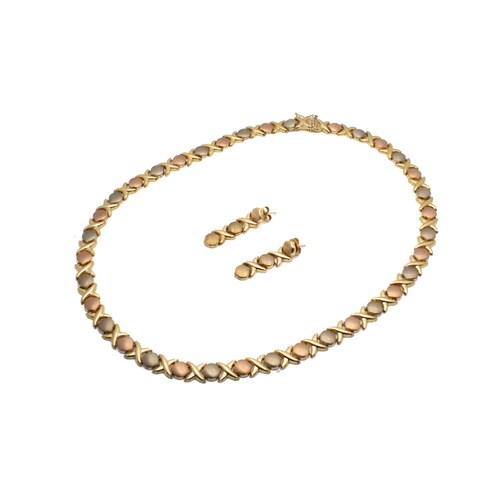 Juego Italiano Paloma Picasso 3 Oros en Oro 14 Kilates. Oro Fino Joyería.