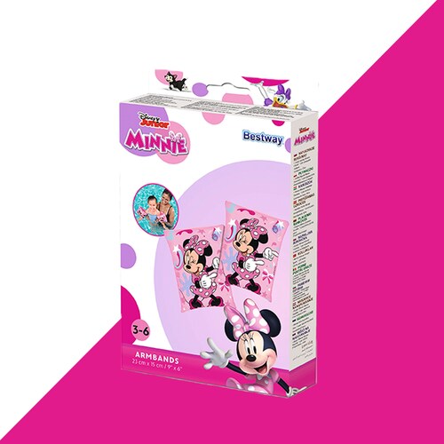 Flotadores Inflables Para Niña Bestway Minnie Mouse 6 Pzas