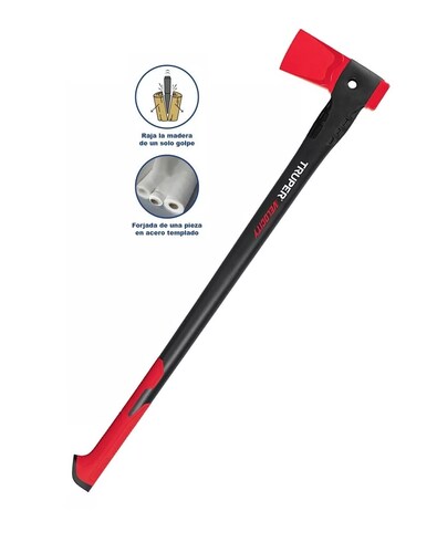 Hacha Ultra Ligera De Acero Templado Para Rajar Madera 91 Cm