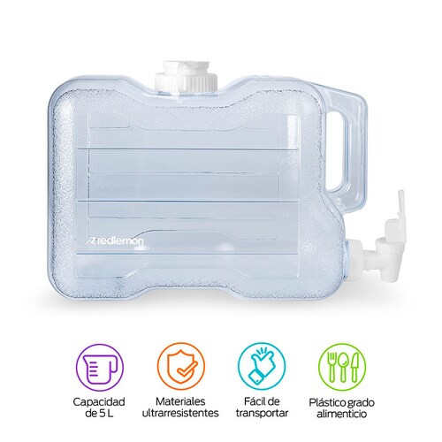 Dispensador de Agua para Refrigerador con Grifo 5 Litros