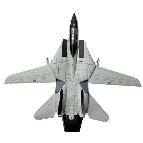 Avión militar detalle colección MXF14-001-23 F-14 Tomcat 1100 19x19x14cm MetalPlástico Base plastico Gris, F-14 Tomcat Wings Fixed