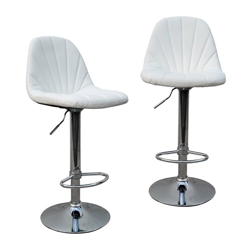 2 Bancos para barra de cocina bar altura ajustable giratorio Punto y Compra 310S2.