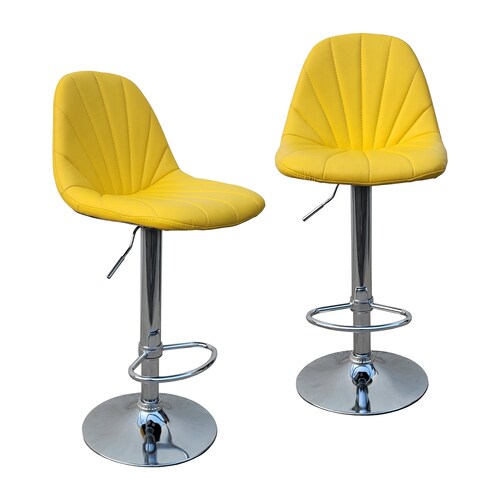 2 Bancos para barra de cocina bar altura ajustable giratorio Punto y Compra 310S2.