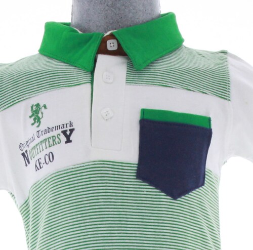 Playera Niño Verde Polo Bebe 3308 1 a 5 Años.