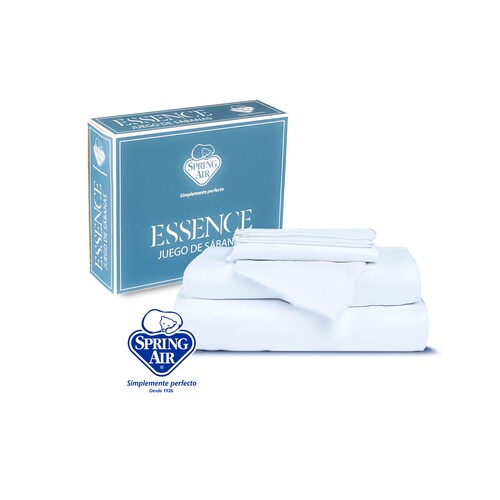 Sábanas Hipoalergénica Spring Air Essence king Size Blanco