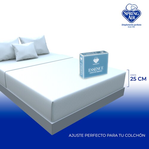 Sábanas Hipoalergénica Spring Air Essence king Size Blanco