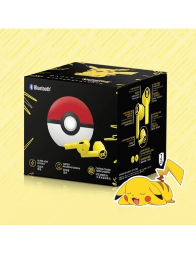 Audífonos Inalámbricos Petukita Box Pokémon + Caja de Carga Dual Color