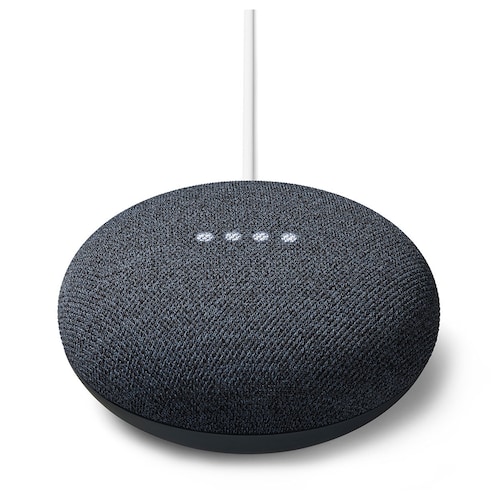 Altavoz Inteligente Google Nest Mini 2nd Gen color Negro con Asistente Virtual.