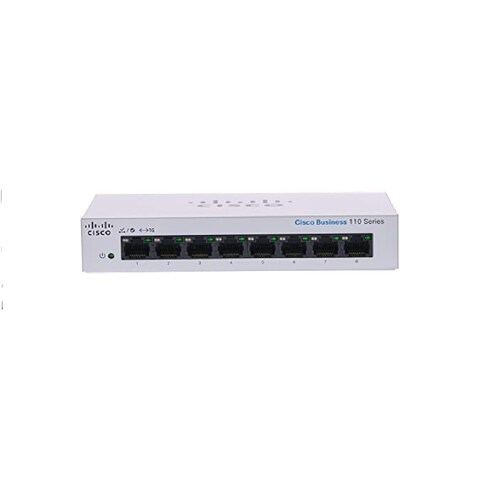 Switch Cisco Gigabit Ethernet Business 110, 8 Puertos 10/100/1000Mbps 