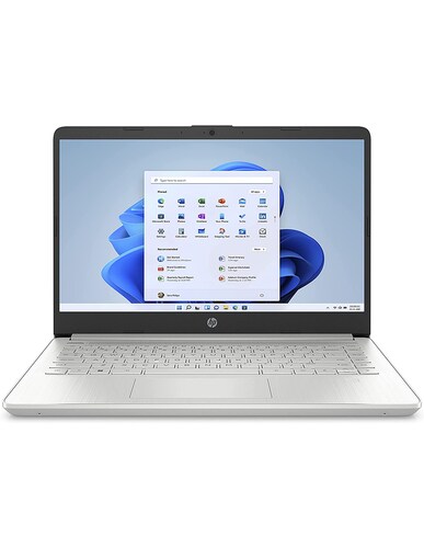 HP Laptop, Intel Core i5, 8GB RAM, 256GB SSD, FHD 14", Windows 11 Home, Plata + Mouse + Maletín