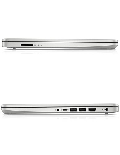HP Laptop, Intel Core i5, 8GB RAM, 256GB SSD, FHD 14", Windows 11 Home, Plata + Mouse + Maletín