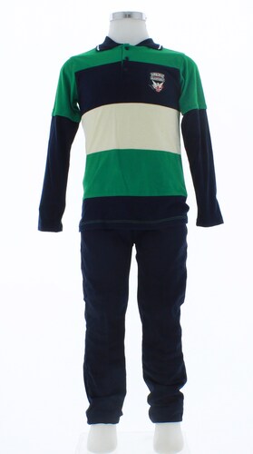 Conjunto Niño Pantalon y Playera Verde 3330 2 a 18 Años.
