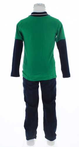 Conjunto Niño Pantalon y Playera Verde 3330 2 a 18 Años.