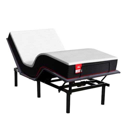 Cama Eléctrica Ajustable con Colchón Memory Foam En Caja Individual Cora