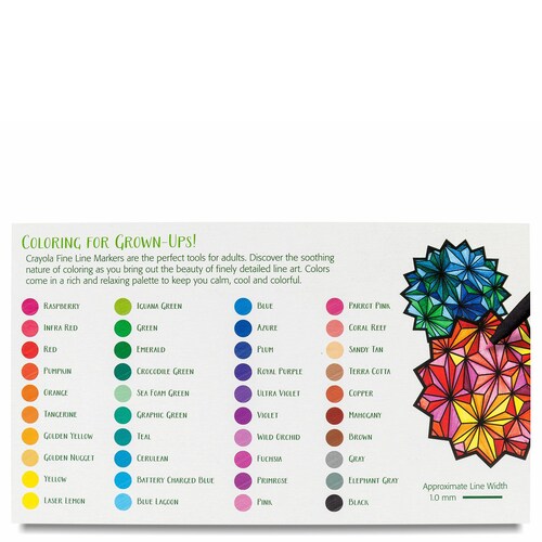 40 Plumones Marcadores Rotuladores Punta Fina Marca Crayola Fine Line Markers