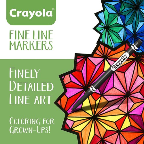 40 Plumones Marcadores Rotuladores Punta Fina Marca Crayola Fine Line Markers