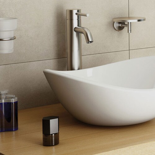 Llave Monomando Alta Lavabo Acero Inox EJEX