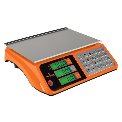 Báscula capacidad 40 kg electrónica multifunciones, Truper 15241