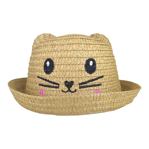 Sombrero Para Niña Playa Con Bordado
