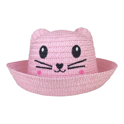 Sombrero Para Niña Playa Con Bordado