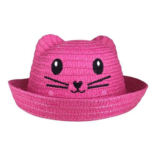 Sombrero Para Niña Playa Con Bordado