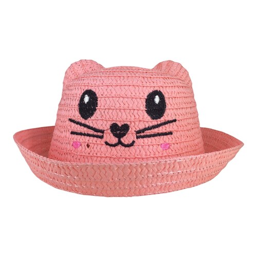 Sombrero Para Niña Playa Con Bordado