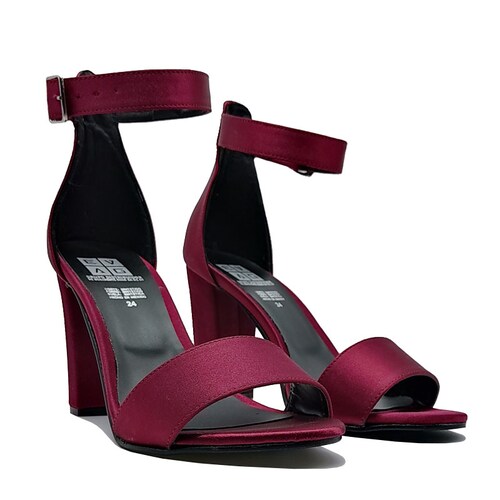 Tacones EVAG 1020 Vino Mujer Fiesta Formales Moda Primavera Verano Zapatillas