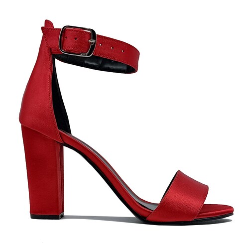 Tacones EVAG 1020 Rojos Mujer Fiesta Formales Moda Primavera Verano Zapatillas