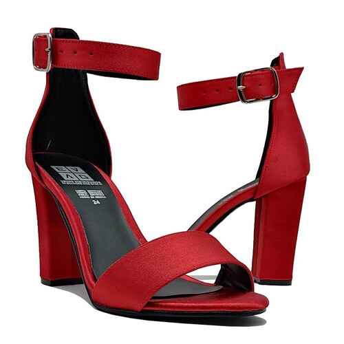 Tacones EVAG 1020 Rojos Mujer Fiesta Formales Moda Primavera Verano Zapatillas