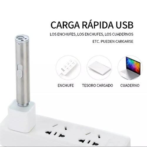 Puntero Apuntador Laser Lampara Luz Uv 3 En 1 Recargable